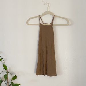 Urban Outfitters Tan/Beige Raserback Tshirt - Size XS